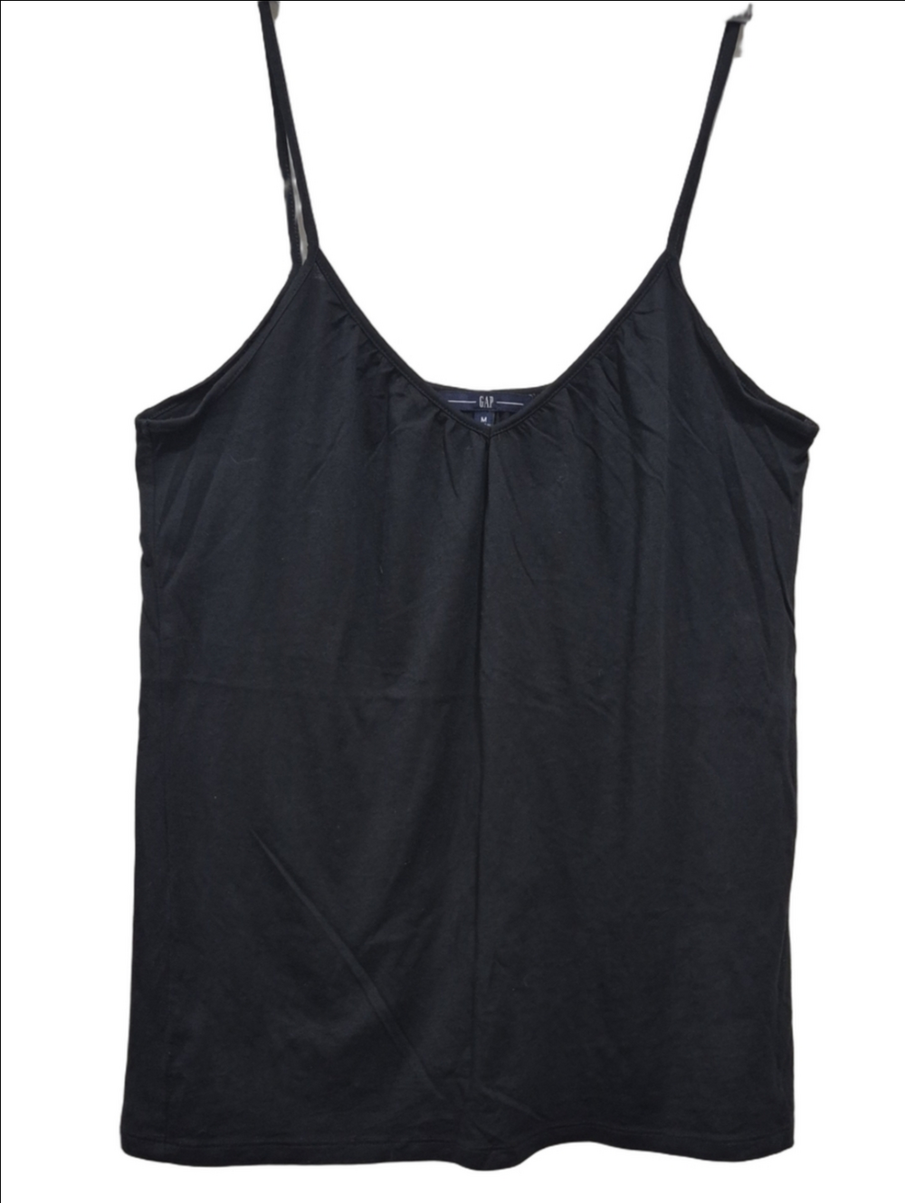 GAP Black Classic V-Neck Spaghetti Strap Camisole Size M